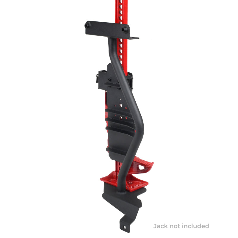 GOR701011T-Go Rhino 18-24 Jeep Wrangler JL/JLU/JT Front Fender Jack Mount for Hi-Lift Jack - Tex. Blk-Jacks-Go Rhino