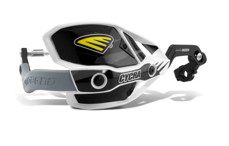 CYC1CYC-7408-12X-Cycra CRM Ultra 1-1/8 in. Clamp w/White Shields/Black Covers-Hand Guards-Cycra