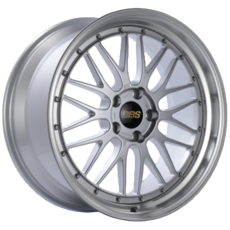 BBSLM287DSPK-BBS LM 19x8.5 5x130 ET50 Diamond Silver Center Diamond Cut Lip Wheel - 71.6CB-Wheels - Forged-BBS