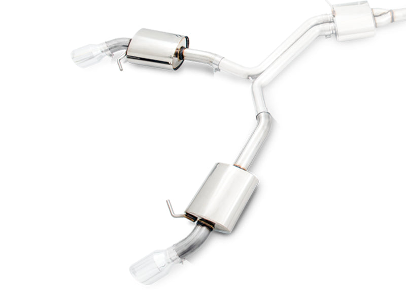AWE3015-32090-AWE Tuning Audi B9 A5 Touring Edition Exhaust Dual Outlet - Chrome Silver Tips (Includes DP)-Catback-AWE Tuning