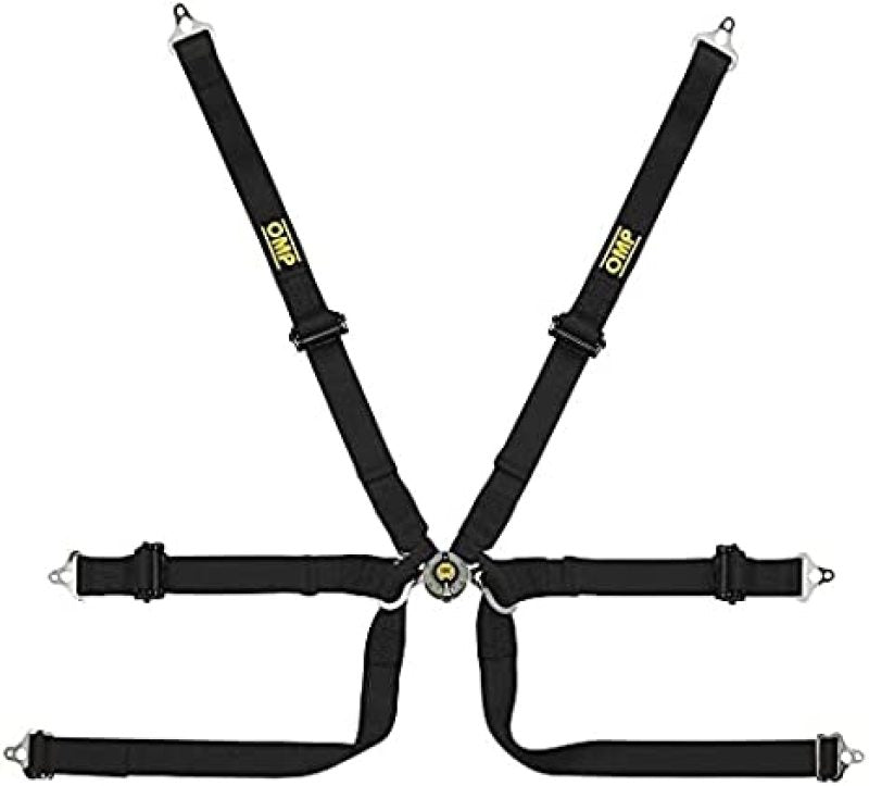 OMP Safety Harness Tecnica 2In Prot Black Pull Up - (Fia 8853-2016)-Seat Belts & Harnesses-OMP