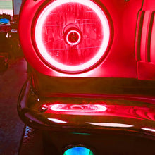 Load image into Gallery viewer, Oracle Pre-Installed Lights 7 IN. Sealed Beam - Red Halo-Headlights-ORACLE Lighting
