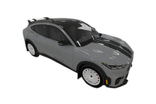 Load image into Gallery viewer, RALMF96-URXT-BLK-MBK-Rally Armor 2021-25 Ford Mach-E Rally Edition Black UR Mud Flap Metallic Black Logo-Mud Flaps-Rally Armor