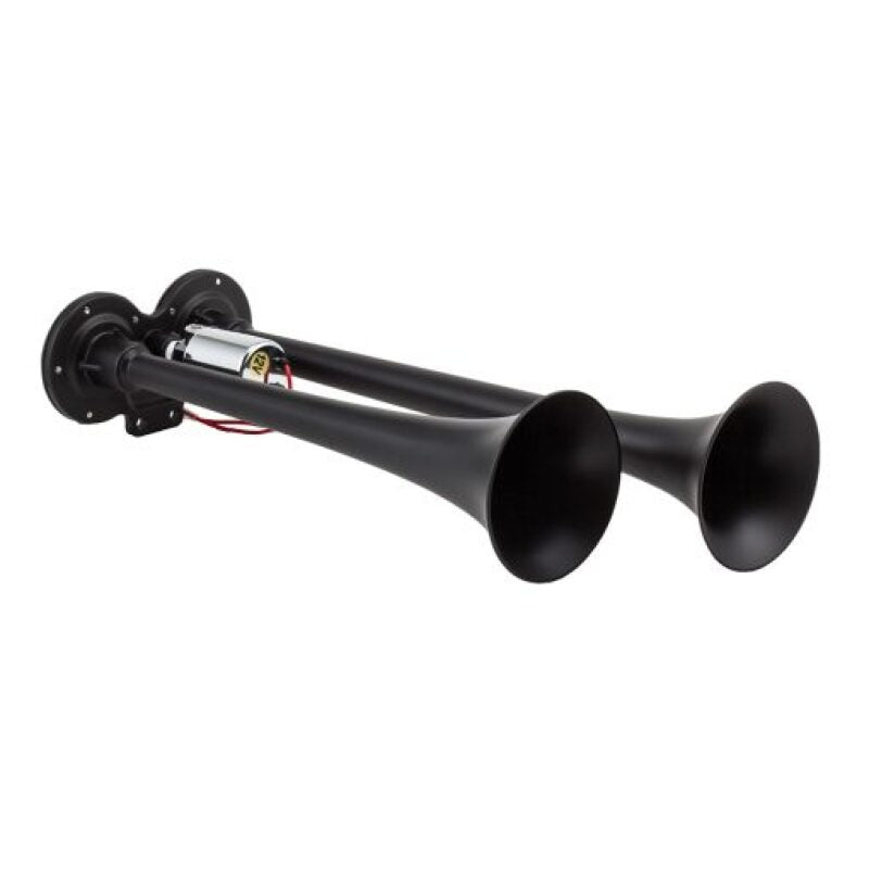 KLE102-1-Kleinn Black Dual Horn/ 15In/12.25In - XCR2.0 Coated Zinc Alloy-Horns-Kleinn Air Horns