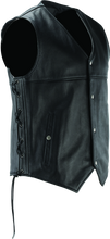 Load image into Gallery viewer, RIV094433-River Road Old Skool Leather Vest Black - Large-Vests-River Road