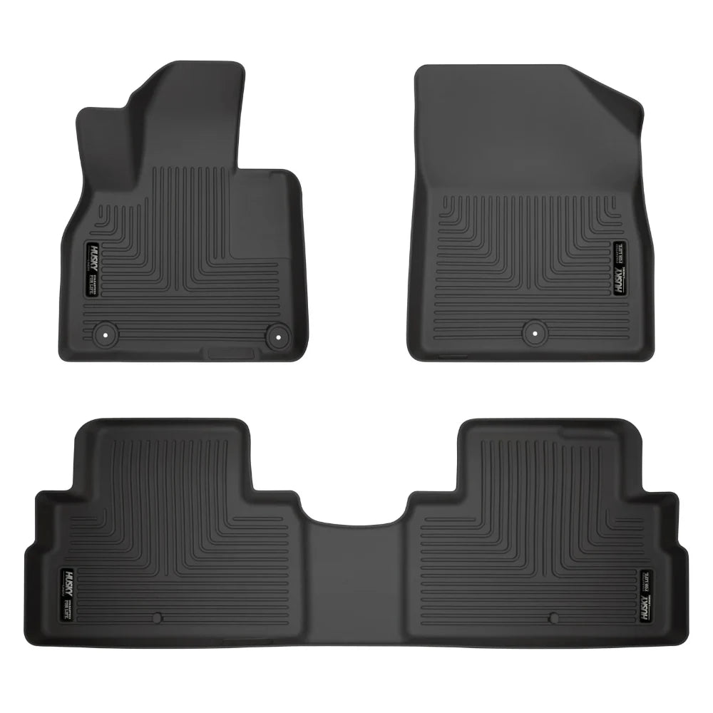 Husky Liners 20-22 Hyundai Palisade Weatherbeater Black Front & 2nd Seat Floor Liners - Husky Liners HSL95711