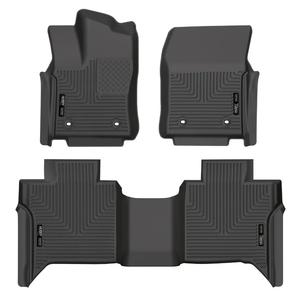 Husky Liners 2022 Toyota Tundra WeatherBeater CC CrewMax Front & 2nd Seat Floor Liner - Blk - Husky Liners HSL99481