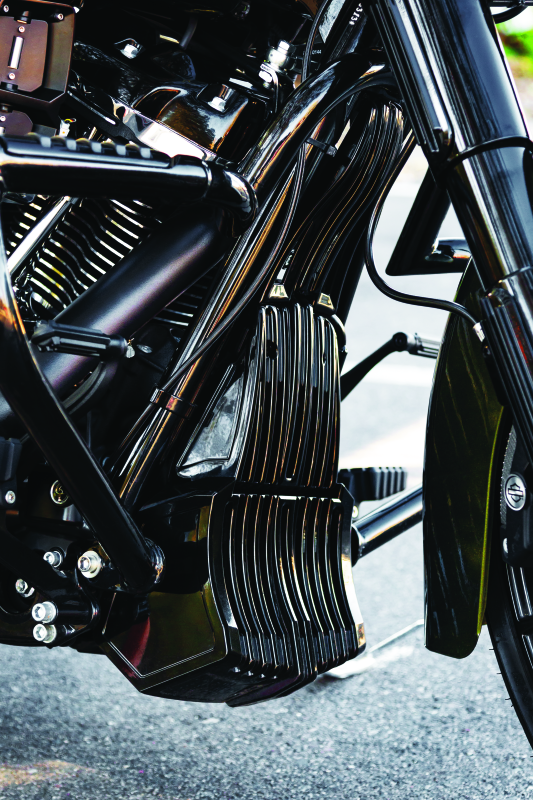 KUR6418-Kuryakyn Oil Cooler Cover Milwaukee-8 Black-Other Body Components-Kuryakyn