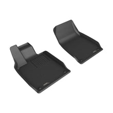 Load image into Gallery viewer, 3D MAXpider 20-23 Porsche Taycan (9J1) Kagu Front Floor Mat - Black - 3D MAXpider ACEL1PO02711509