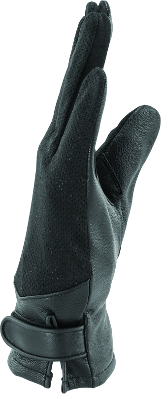 RIV094484-River Road Pecos Leather Mesh Gloves Black - Small-Gloves-River Road