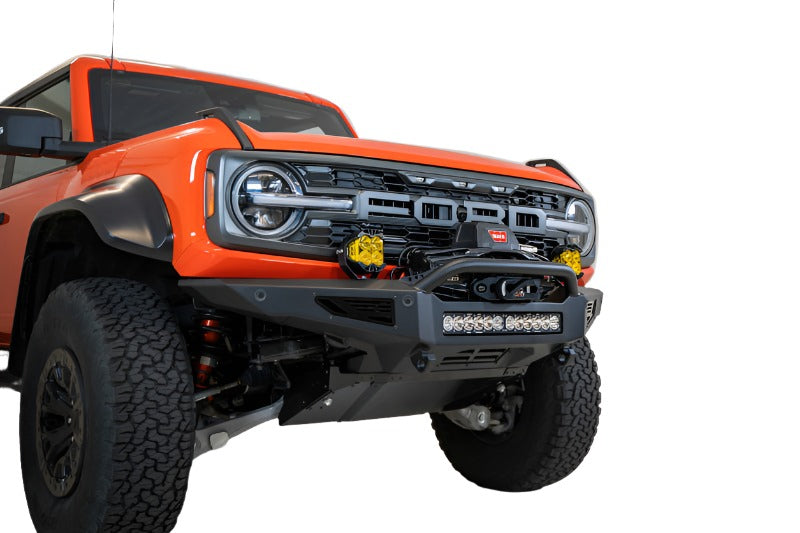 ADDF260181060103-Addictive Desert Designs 22-23 Ford Bronco Raptor Rock Fighter Front Bumper-Bumpers - Steel-Addictive Desert Designs