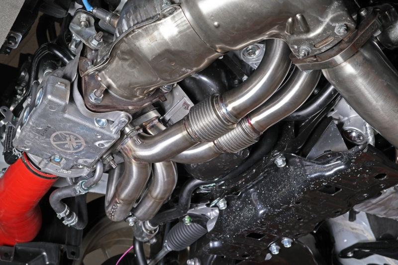 PERPSP-EXT-058-Perrin 22-24 Subaru WRX / 20-24 OBXT & Legacy XT / 19-24 Ascent Equal Length Header - Brushed SS-Headers & Manifolds-Perrin Performance