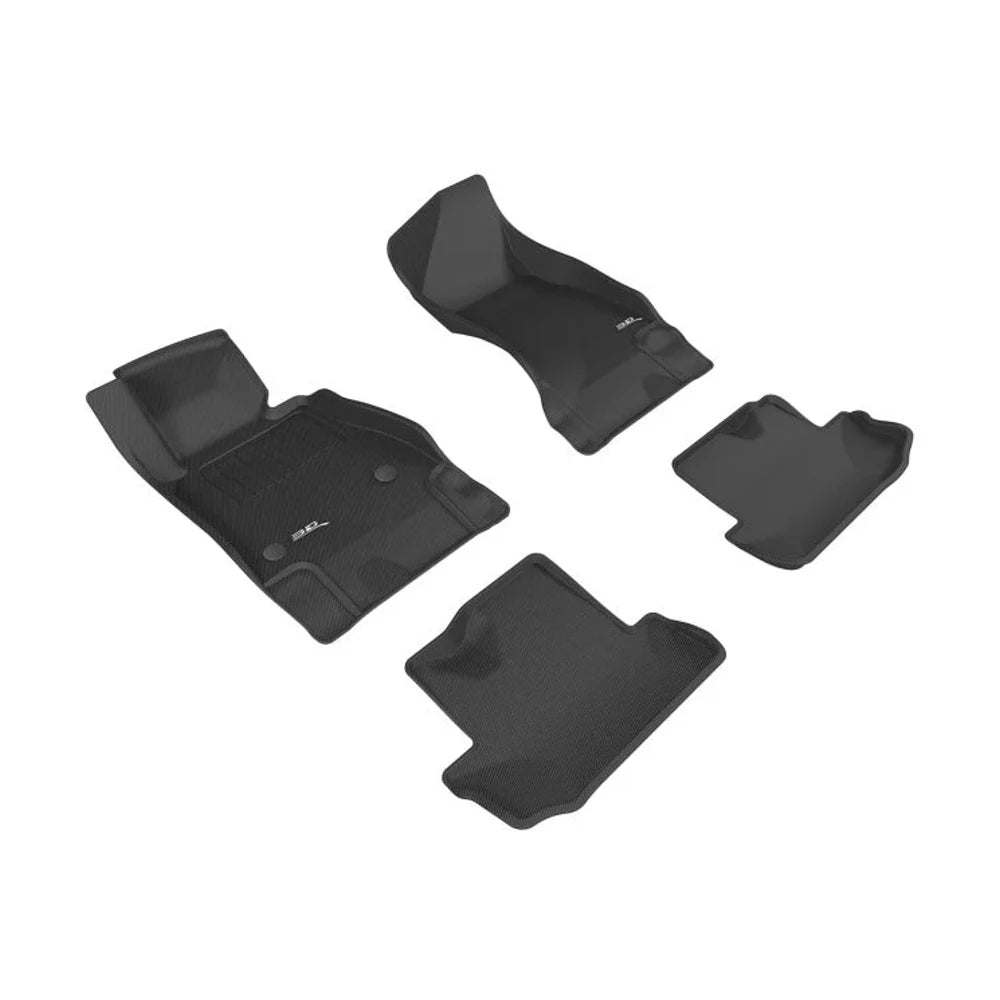 3D MAXpider 2016-2020 Chevrolet Camaro Kagu 1st & 2nd Row Floormats - Black - Black Ops Auto Works