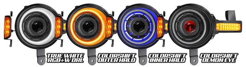 ORL5886-BC2-Oracle 2021+ Ford Bronco Oculus Bi-LED Projector Headlights - Color SHIFT LED-Headlights-ORACLE Lighting