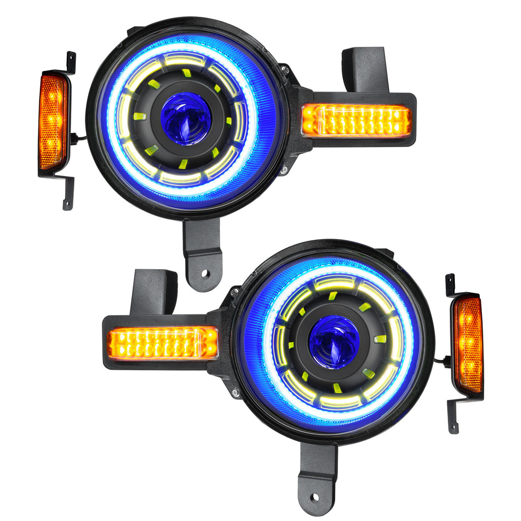 ORL5886-BC2-Oracle 2021+ Ford Bronco Oculus Bi-LED Projector Headlights - Color SHIFT LED-Headlights-ORACLE Lighting