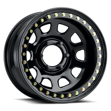 Load image into Gallery viewer, Raceline RT51 Daytona Rock 15x8in/6x139.7 BP/-19mm Offset/107.95mm Bore - Gloss Black Beadlock Wheel-Wheels - Steel-Raceline