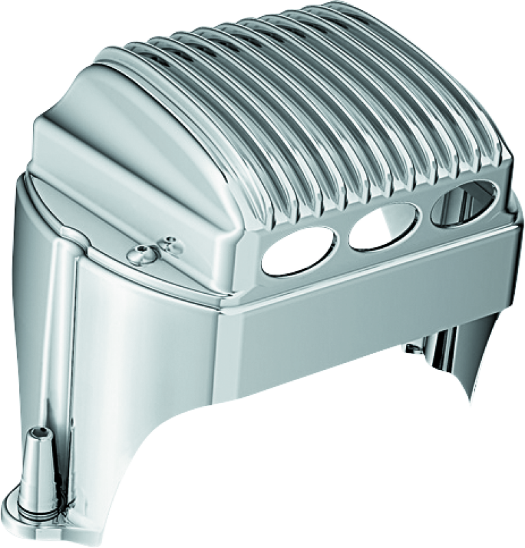 KUR1547-Kuryakyn Regulator Cover 97-11 Touring Chrome-Exterior Trim-Kuryakyn