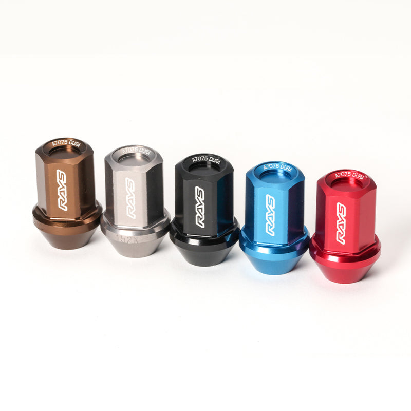 RAYW1712125C-Rays M12x1.25 5 holes 16pcs nut, 4pcs Lock nut, 1 adapter & 1 lock nut key - Chrome-Lug Nuts-Rays