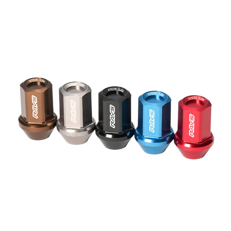 RAYW171215C-Rays M12x1.50 5 Hole 16pcs Nut 4pcs Lock Nut w/Adapter & Lock Nut Key - Chrome-Lug Nuts-Rays