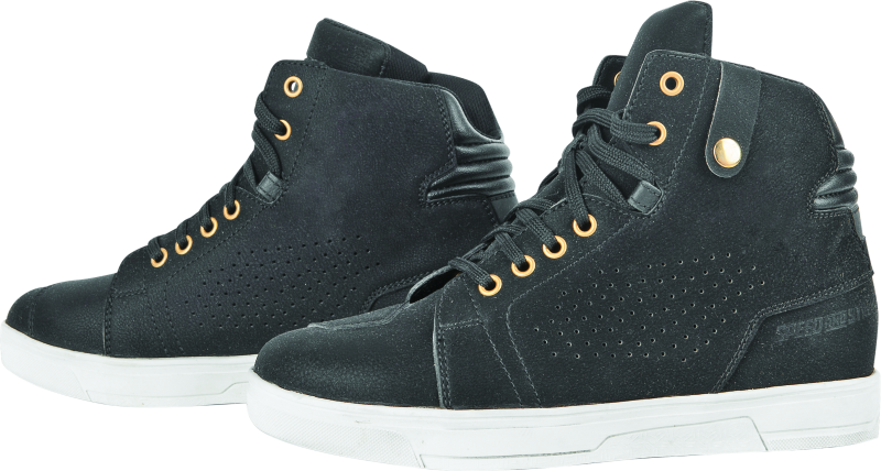 SAS880470-Speed and Strength Mad Dash Leather Shoes Black/White Womens - 6-Shoes-Speed and Strength