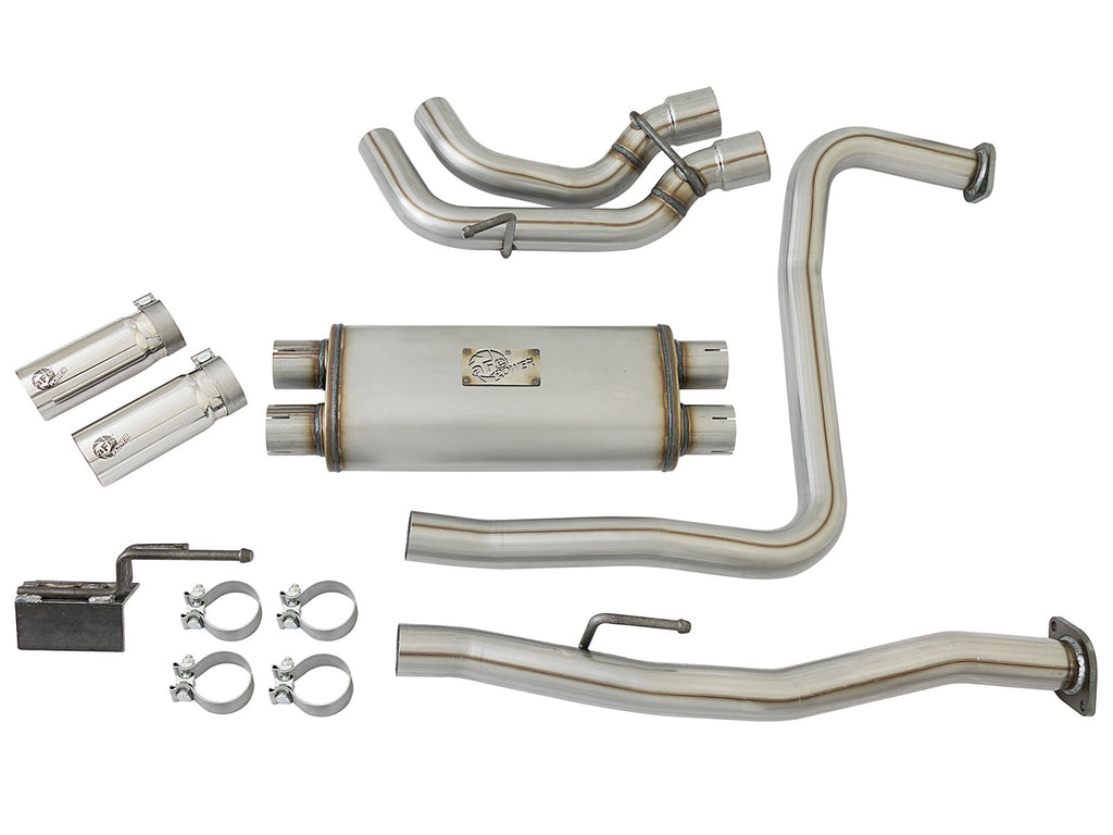 aFe aFe Rebel Series 3in SS Cat-Back Exhaust System w/ Polished Tip 04-15 Nissan Titan V8 5.6L