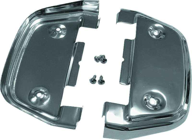BKC490638-Bikers Choice 87-Up Touring Chrome Passanger Floorboard Undercover Kit-Footpegs-Bikers Choice
