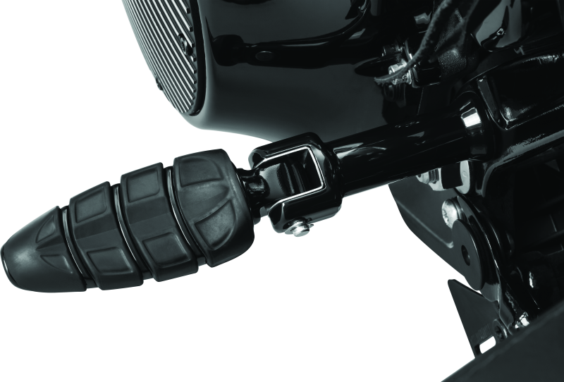 KUR8924-Kuryakyn Splined Passenger Peg Adapter Black-Footpegs-Kuryakyn