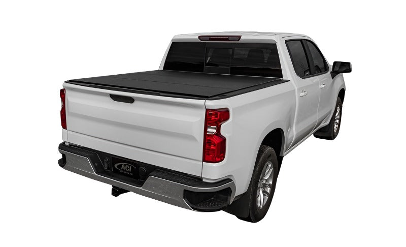 ACCB3020019-Access LOMAX Tri-Fold Cover Black Urethane Finish 14-18 Chevrolet Silverado 1500 - 5ft 8in Bed-Bed Covers - Folding-Access