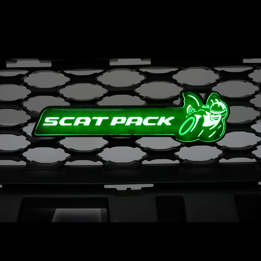 -Scatpack Multicolor Flow Illuminated LED Emblem-Illuminated LED Emblems-RGB Halo Kits