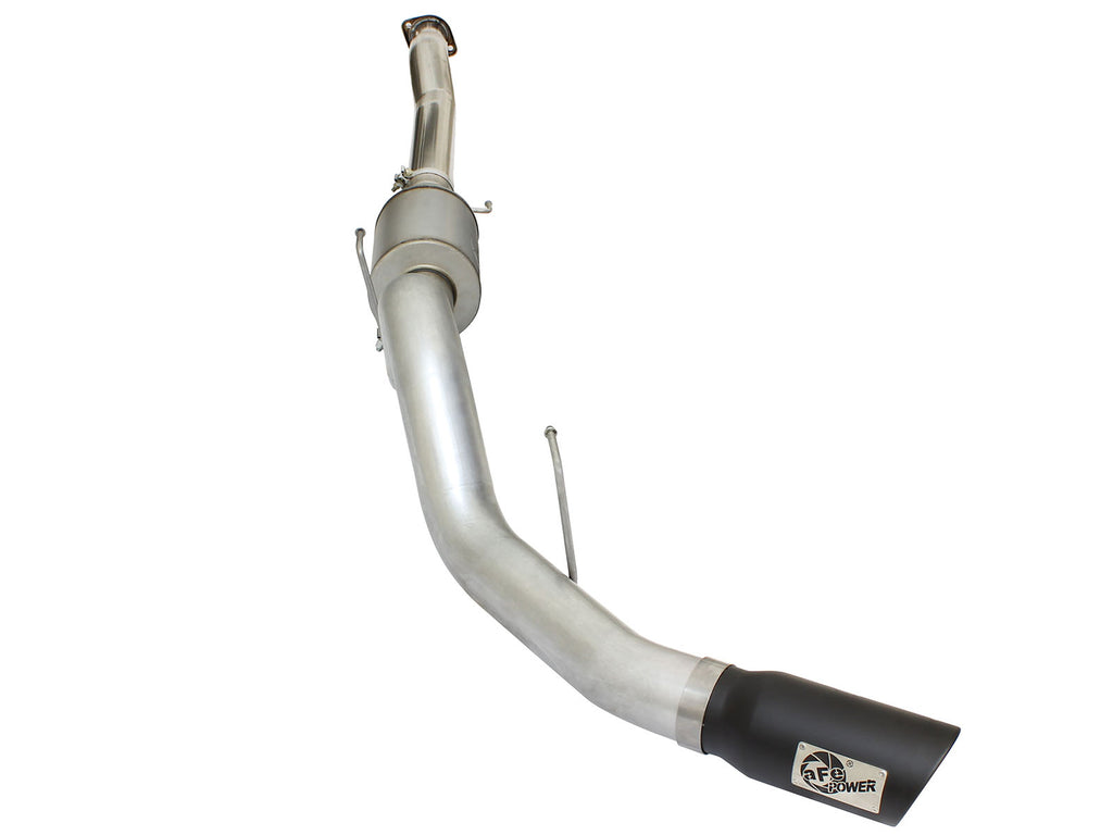 aFe aFe Atlas Exhausts 4in Cat-Back Aluminized Steel Exhaust Sys 2015 Ford F-150 V6 3.5L (tt) Black Tip