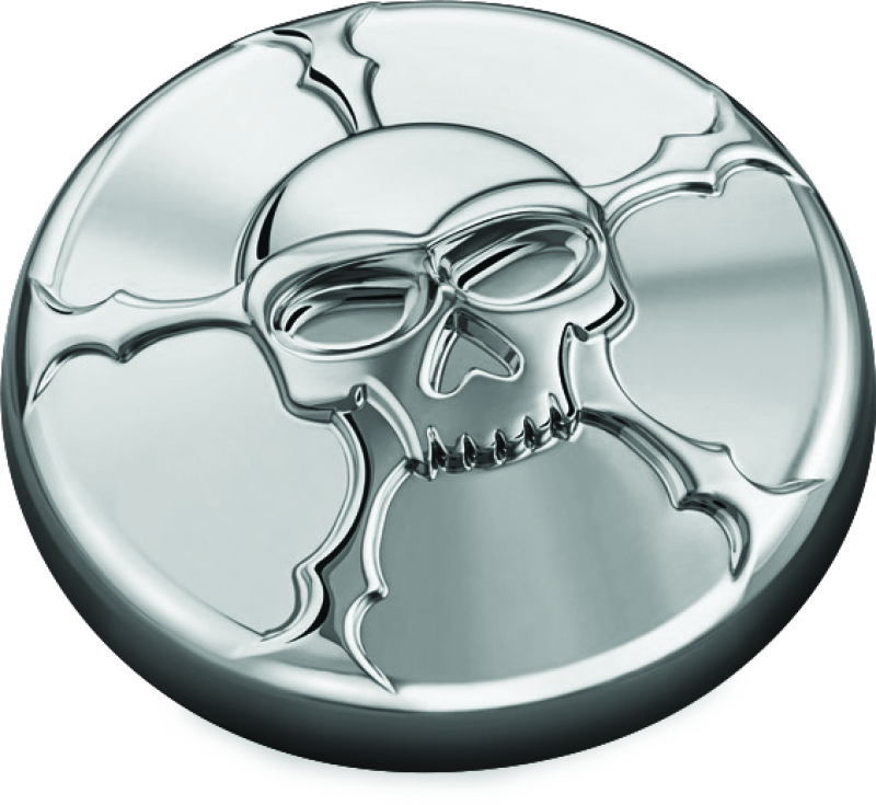 KUR7358-Kuryakyn Zombie Gas Cap Vented Chrome-Fuel Caps-Kuryakyn