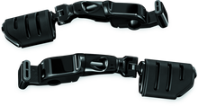 Load image into Gallery viewer, KUR3995-Kuryakyn Ergo II Trident Dually ISO Pegs With Long Arms Gloss Black-Footpegs-Kuryakyn