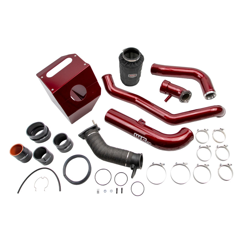 Wehrli 17-19 Chevrolet L5P Duramax High Flow Intake Bundle Kit - Red-Cold Air Intakes-Wehrli