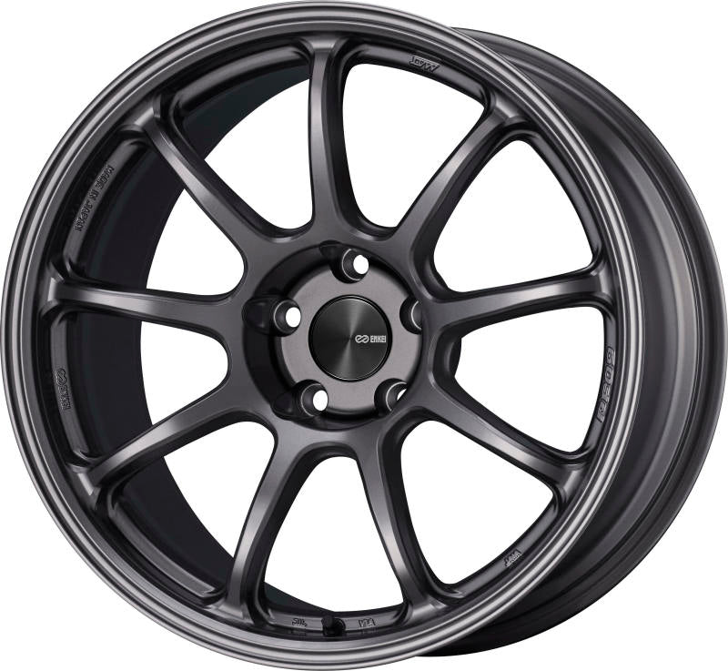 ENK540-895-6527DS-Enkei PF09 18x9.5 5x114.3 27mm Offset 75mm Bore Dark Silver Wheel-Wheels - Cast-Enkei
