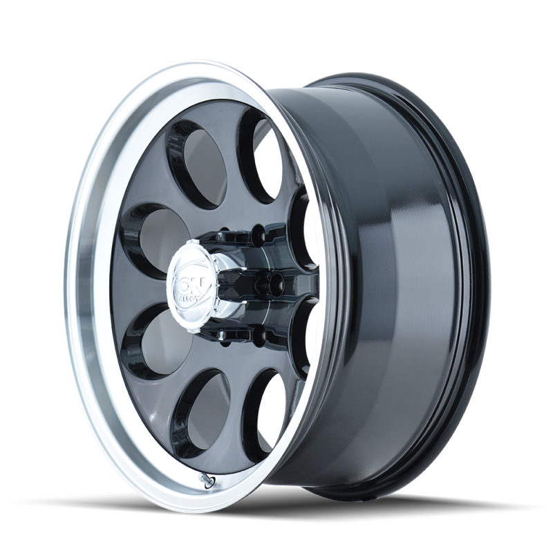 ION171-6885B-ION Type 171 16x8 / 5x139.7 BP / -5mm Offset / 108mm Hub Black/Machined Wheel-Wheels - Cast-ION Wheels