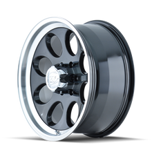 Load image into Gallery viewer, ION171-6885B-ION Type 171 16x8 / 5x139.7 BP / -5mm Offset / 108mm Hub Black/Machined Wheel-Wheels - Cast-ION Wheels