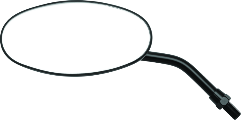 BKM600805-BikeMaster Adjustable Oval Mirror 10mm - Each - Black-Side Mirrors-Bike Master