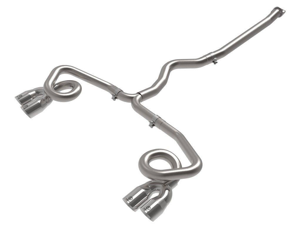 aFe aFe POWER Takeda 3in to 2-1/2in 304 SS Cat-Back Exhaust w/ Polished Tips 22-23 Subaru WRX H4-2.4L(t)