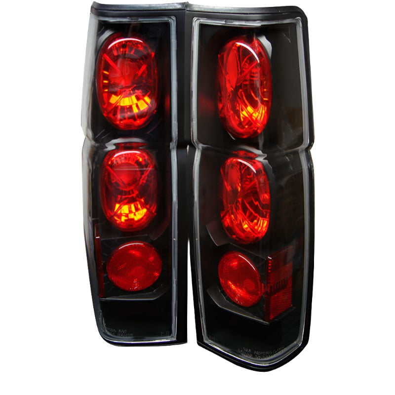 SPY5006875-Spyder Nissan Hardbody 86-97 Euro Style Tail Lights Black ALT-YD-NH86-BK-Tail Lights-SPYDER