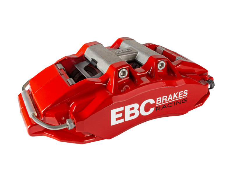 EBC Racing 08-21 Nissan 370Z Red Apollo-6 Calipers 355mm Rotors Front Big Brake Kit-Big Brake Kits-EBC