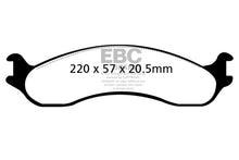 Load image into Gallery viewer, EBC 98-03 Dodge B250 B2500 Cargo 2500 Van 3/4 Ton Yellowstuff Front Brake Pads-Brake Pads - Performance-EBC