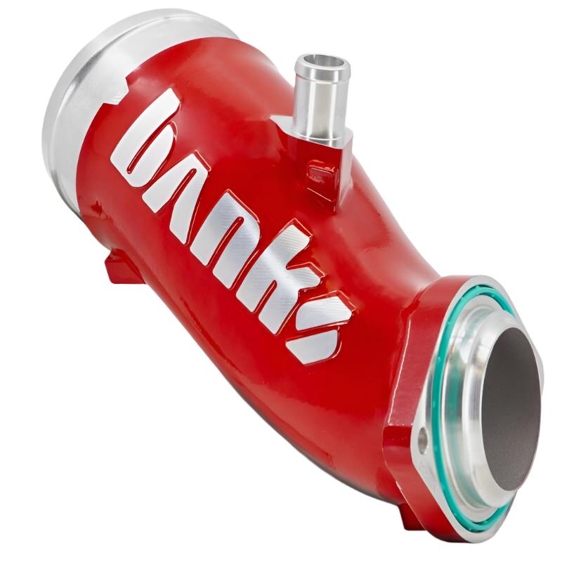 GBE42792-R-Banks Power 17-24 Chevrolet/GMC 2500/3500 6.6L Duramax L5P Monster-Ram Turbo Inlet Elbow - Red-Short Ram Air Intakes-Banks Power