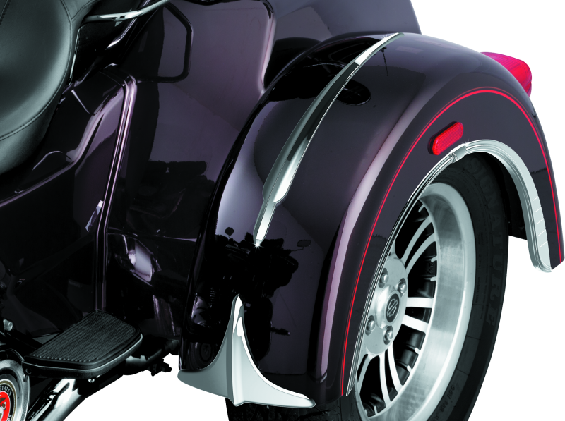 KUR7216-Kuryakyn Top Fender Accent For Trikes Chrome-Exterior Trim-Kuryakyn