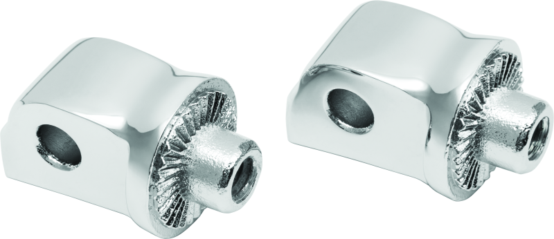 KUR8923-Kuryakyn Splined Passenger Peg Adapter Chrome-Footpegs-Kuryakyn
