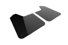 Load image into Gallery viewer, RALMF12-UR-BLK-MBK-LRT-Rally Armor Universal UR Black Mud Flap w/ Metallic Black Logo - Pair-Mud Flaps-Rally Armor