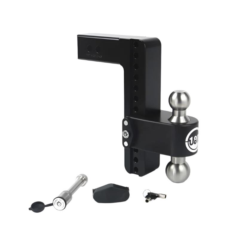 WEILTB10-2.5-KA-CER-BLA-Weigh Safe 180 Hitch 10in Drop Hitch & 2.5in Shank (10K/18.5K GTWR) w/WS05 - Black Cerakote-Hitch Ball Mounts-Weigh Safe