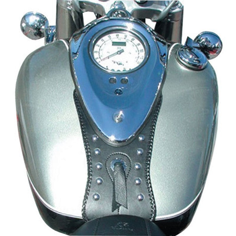 Mustang 99-15 Yamaha Road Star 1600/1700 Tank Bib w/Studs - Black-Tank Bibs-Mustang Motorcycle