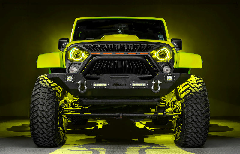 ORACLE Lighting 07-18 Jeep Wrangler JK Oculus 7in. ColorSHIFT Bi-LED Projector Headlights-Light Bars & Cubes-ORACLE Lighting
