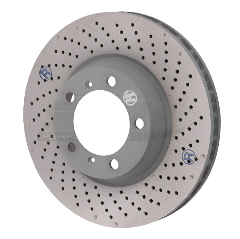 SHW 2012 Porsche 911 Carrera 4GTS 3.8L w/o Ceramics Right Frt Drill-Dimp MB Brake Rotor