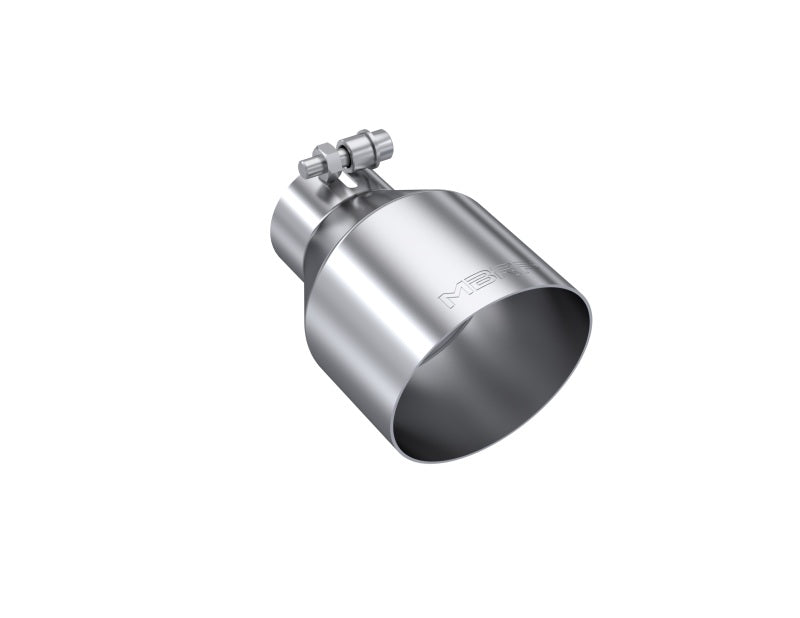 MBRPT5191-MBRP Universal Stainless Steel Tip 2.5in ID / 4.5in OD Out / 6.5in Length Angle Cut Single Wall-Tips-MBRP